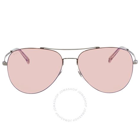 Gucci Pink Pilot Ladies Sunglasses GG0500S008 